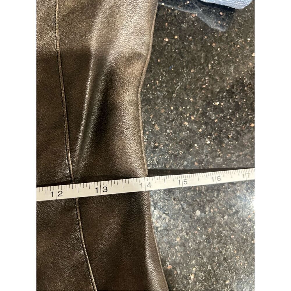 EN SAISON Drew Faux Leather Minidress in Dark Brown Size S NWT$146 - Picture 11 of 11